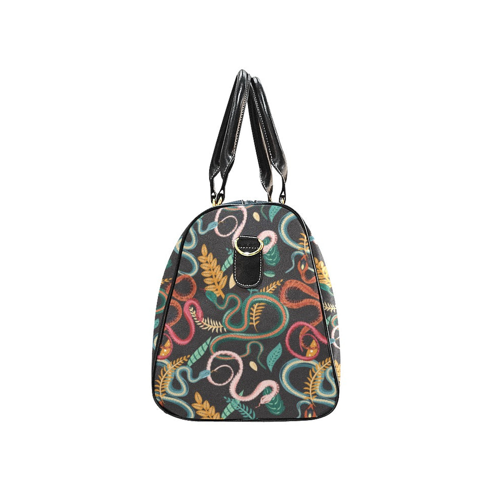 Colorful snake plant pattern Travel Bag