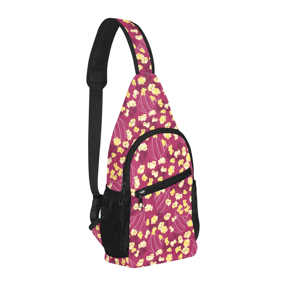 Popcorn Pattern Print Design 02 All Over Print Chest Bag
