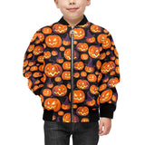 Halloween Pumpkin pattern Kids' Boys' Girls' Bomber Jacket