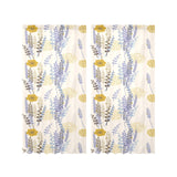 Lavender modern pattern blackground Gauze Curtain