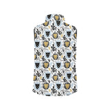 Lion Pattern Print Design 05 Men's Padded Vest