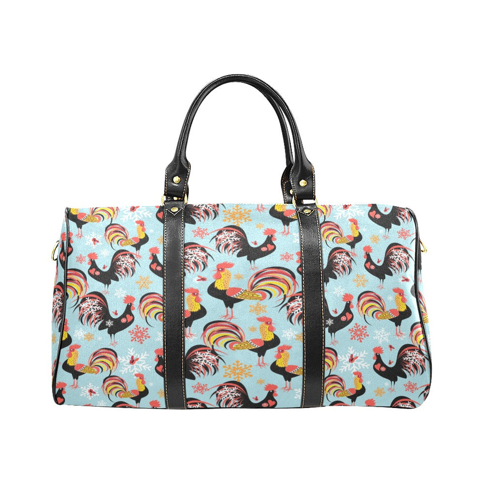 Rooster chicken cock snowfalke Travel Bag