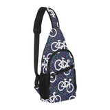 Bicycle Pattern Print Design 03 All Over Print Chest Bag