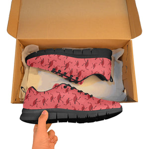 Ostrich Pattern Print Design 03 Men's Breathable Sneakers ( Model 055)