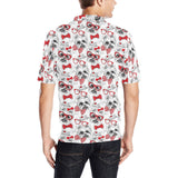Yorkshire Terrier Pattern Print Design 04 Men's All Over Print Polo Shirt