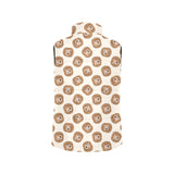 Lion Pattern Print Design 01 Men's Padded Vest