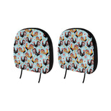 Rooster chicken cock snowfalke Car Headrest Cover