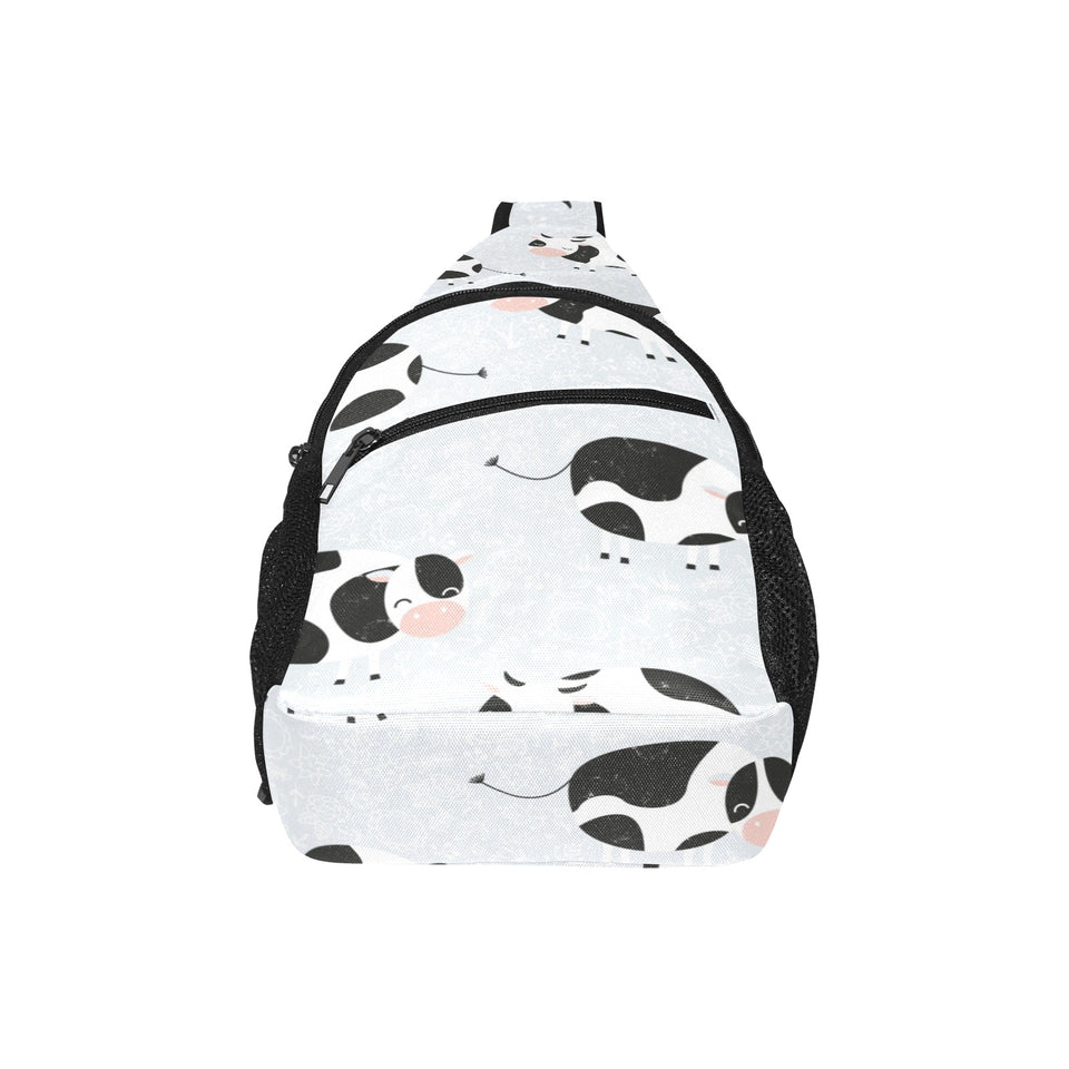 Cute cows pattern All Over Print Chest Bag