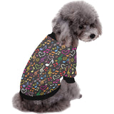 Music Notes Pattern Print Design 02 All Over Print Pet Dog Round Neck Fuzzy Shirt