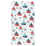 Cute color paper sailboat pattern Bath Towel