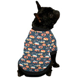 Camper Van Pattern Print Design 05 All Over Print Pet Dog Round Neck Fuzzy Shirt
