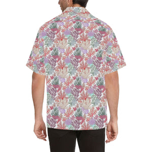 Coral Reef Pattern Print Design 03 Men's All Over Print Hawaiian Shirt (Model T58)