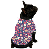 British Pattern Print Design 02 All Over Print Pet Dog Round Neck Fuzzy Shirt