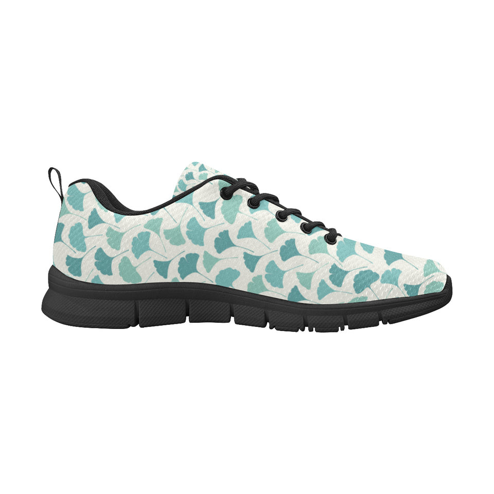 Green ginkgo leaves pattern Women's Sneaker Shoes