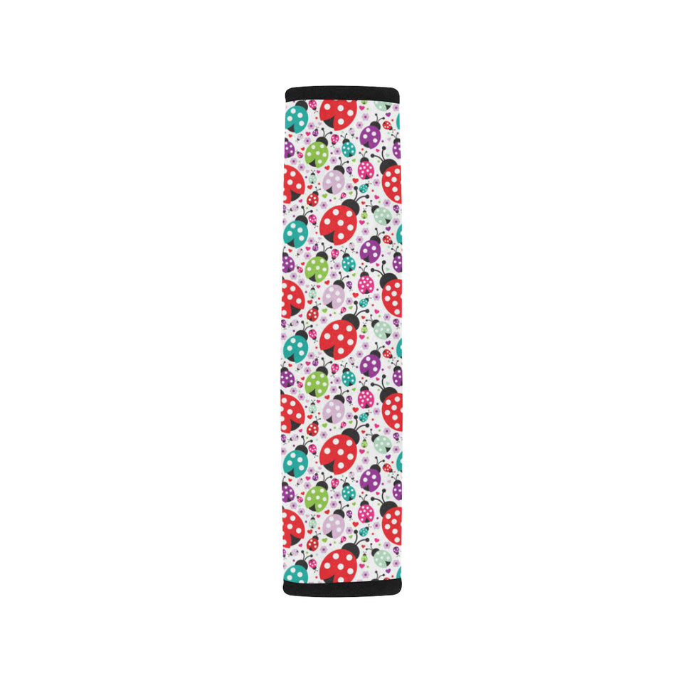 Ladybug Pattern Print Design 03 Car Seat Belt Cover