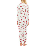 Chili peppers pattern Women's All Over Print Pajama Set