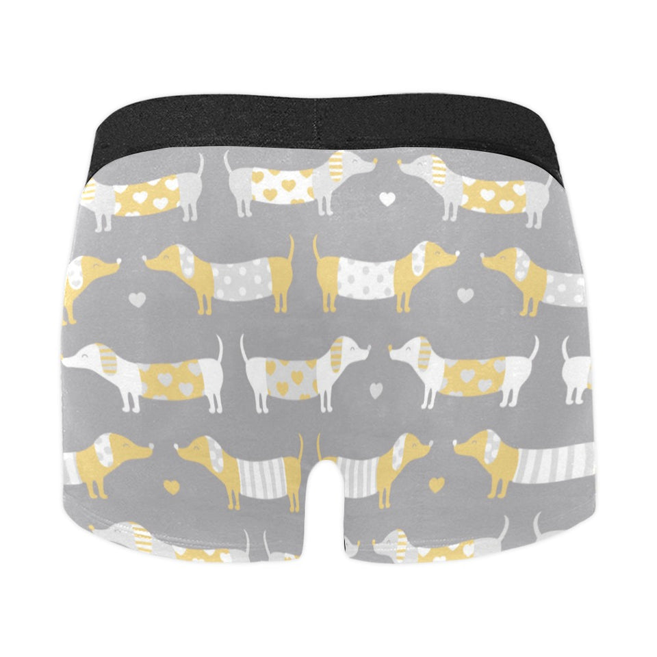 Cute dachshund dog pattern Men's All Over Print Boxer Briefs Men's Underwear