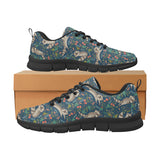 Raccoon tropical leaves pattern Men's Sneaker Shoes
