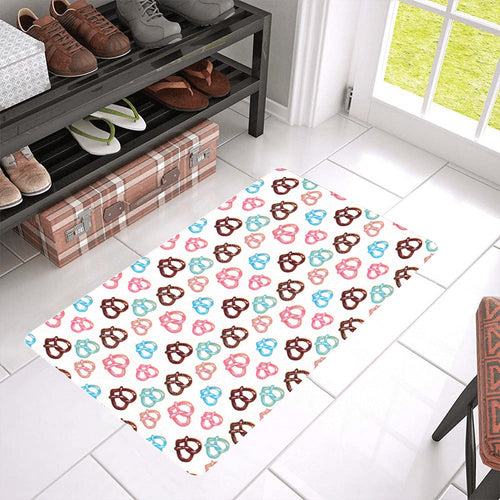 Pretzels Pattern Print Design 04 Doormat