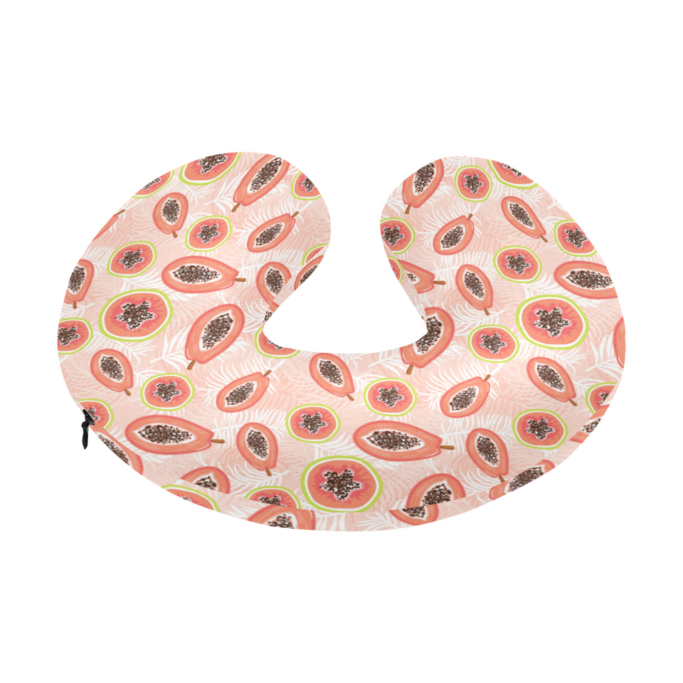 papaya leaves pattern U-Shaped Travel Neck Pillow