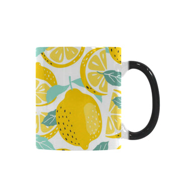 lemon design pattern Morphing Mug Heat Changing Mug
