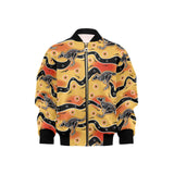 Kangaroo Australian aboriginal art pattern Kids' Boys' Girls' Bomber Jacket
