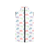 Hippopotamus Pattern Print Design 03 Women's Padded Vest