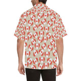 Canada Pattern Print Design 01 Men's All Over Print Hawaiian Shirt (Model T58)