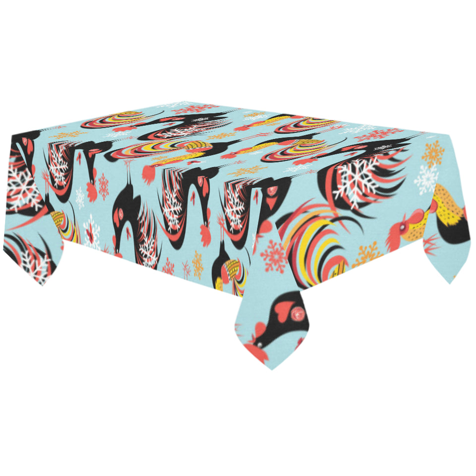 Rooster chicken cock snowfalke Tablecloth