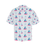 Sailboat anchor pattern Men's All Over Print Hawaiian Shirt