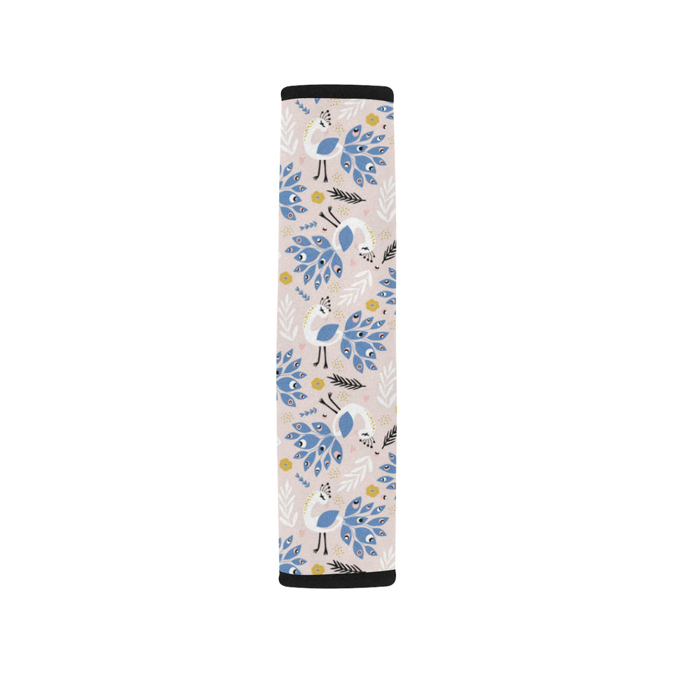 Cute peacock pattern Car Seat Belt Cover
