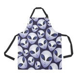 Alien Pattern Print Design 01 All Over Print Adjustable Apron