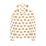 Pretzels Pattern Print Design 02 Kids' Boys' Girls' Padded Hooded Jacket