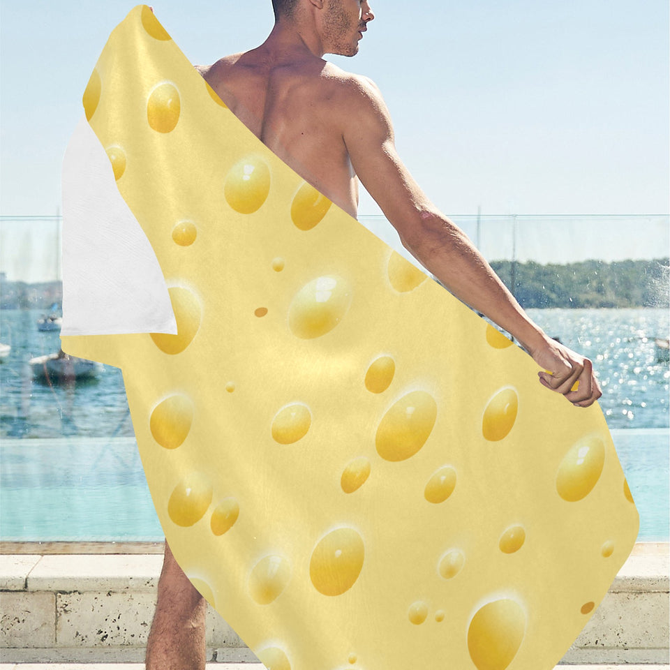 Cheese texture Beach Towel