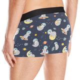 Cute sloth astronaut star planet rocket pattern Men's All Over Print Boxer Briefs Men's Underwear