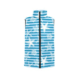 Starfish blue blackground Women's Padded Vest