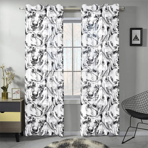 Greyhound Pattern Print Design 01 Gauze Curtain