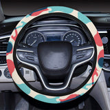 Red Blue guitar pattern Car Steering Wheel Cover