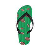 American football ball field background Unisex Flip Flops
