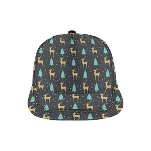 Deers star tree pattern All Over Print Snapback Cap