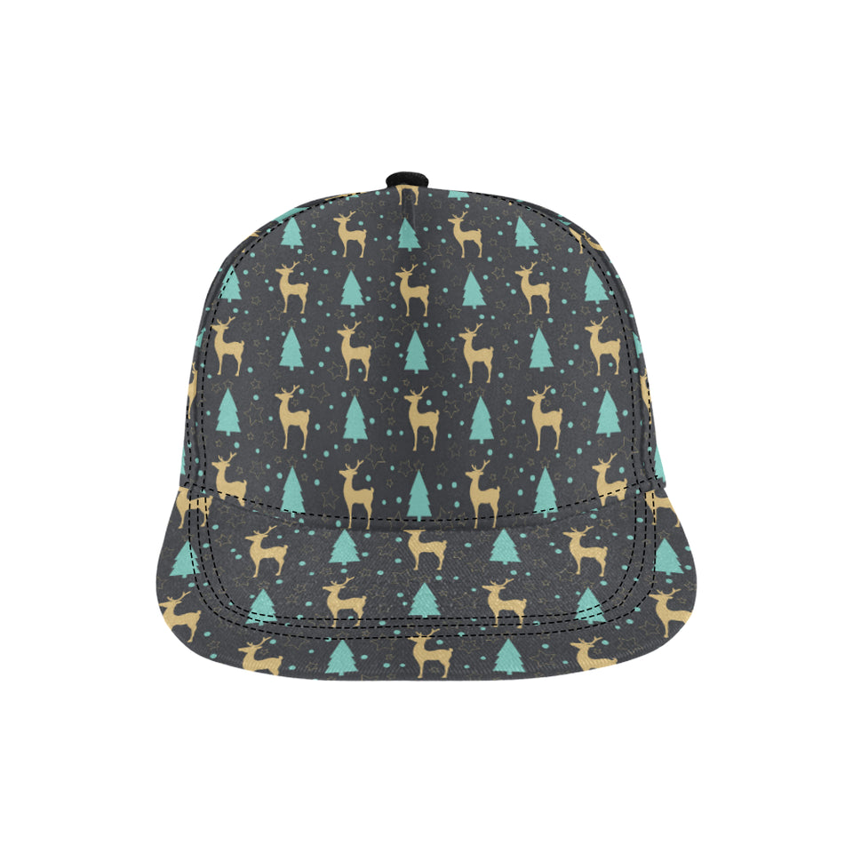 Deers star tree pattern All Over Print Snapback Cap