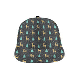 Deers star tree pattern All Over Print Snapback Cap