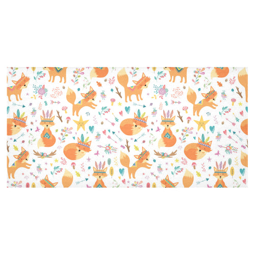 cute tribal fox pattern Tablecloth