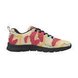 Red Bonsai gray sun japanese pattern Men's Sneaker Shoes