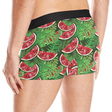 Watermelons tropical palm leaves pattern backgroun Men's All Over Print Boxer Briefs Men's Underwear