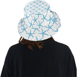 Watercolor starfish pattern Unisex Bucket Hat