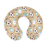 Cow bottle of milk pattern U-Shaped Travel Neck Pillow