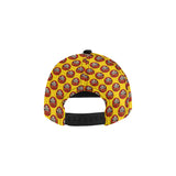 Daruma japanese wooden doll yellow background All Over Print Snapback Cap