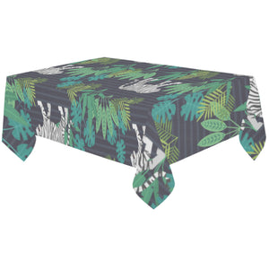 white bengal tigers tropical plant Tablecloth