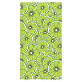 Slices of Lime design pattern Bath Towel